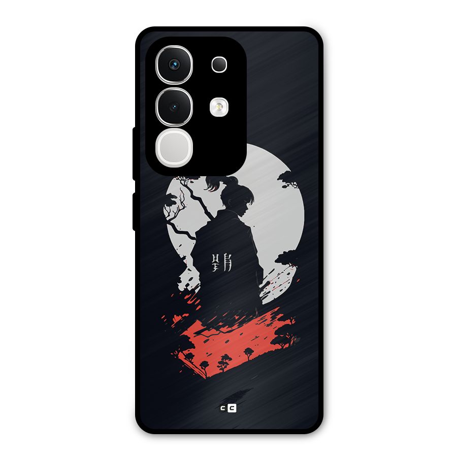 Japanese Warrior Metal Back Case for iQOO Z10x