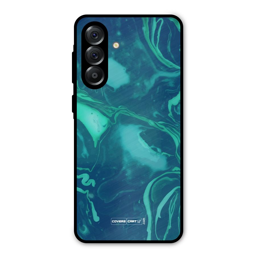 Jazzy Green Marble Texture Metal Back Case for Galaxy A56