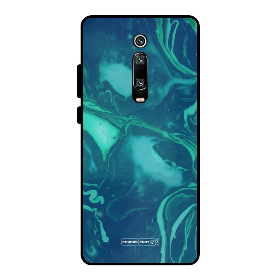 Jazzy Green Marble Texture Metal Back Case for Redmi K20 Pro