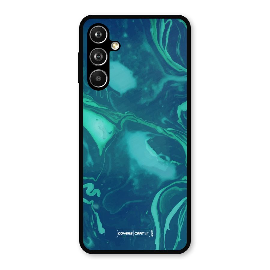 Jazzy Green Marble Texture Metal Back Case for Samsung Galaxy M54