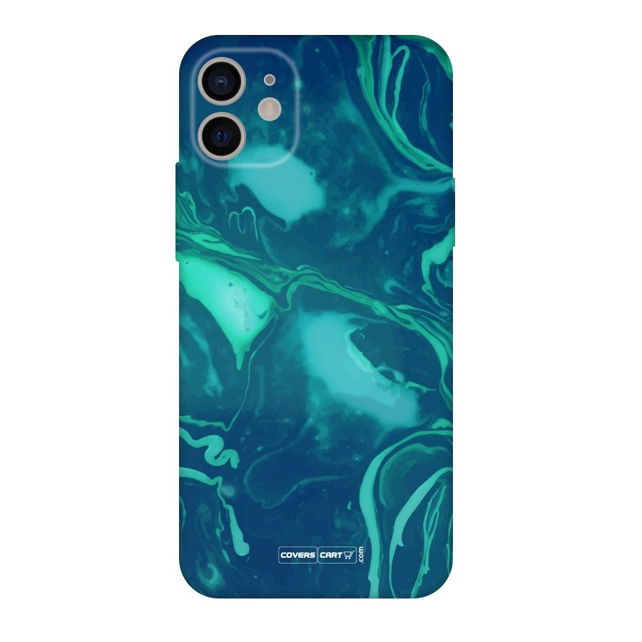 Jazzy Green Marble Texture Original Polycarbonate Back Case for iPhone 11