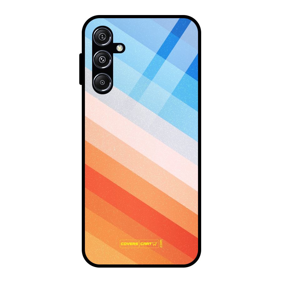 Jazzy Pattern Glass Back Case for Galaxy M34 5G