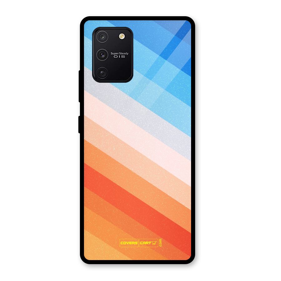 Jazzy Pattern Glass Back Case for Galaxy S10 Lite