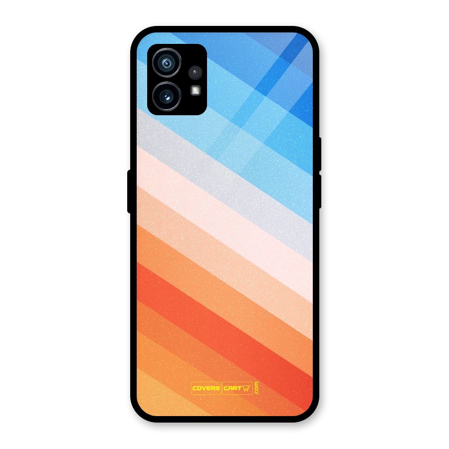 Jazzy Pattern Glass Back Case for Nothing Phone 1