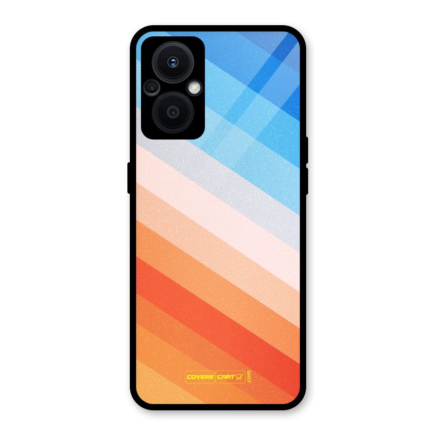 Jazzy Pattern Glass Back Case for Oppo F21s Pro 5G