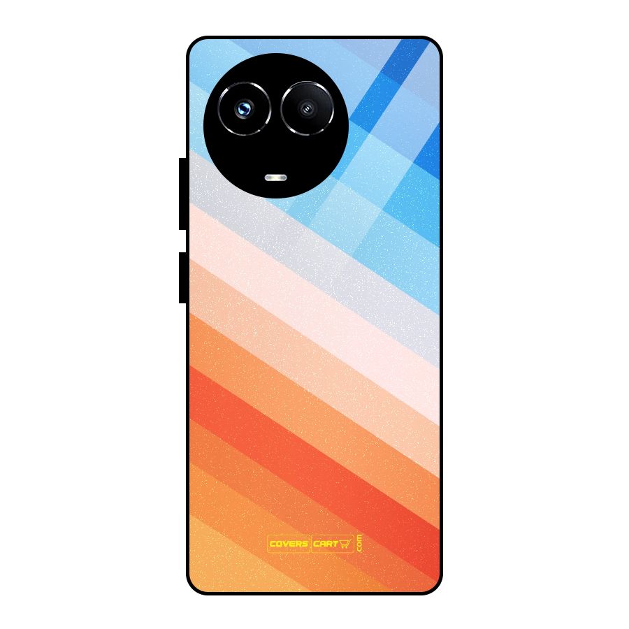 Jazzy Pattern Glass Back Case for Realme 11X