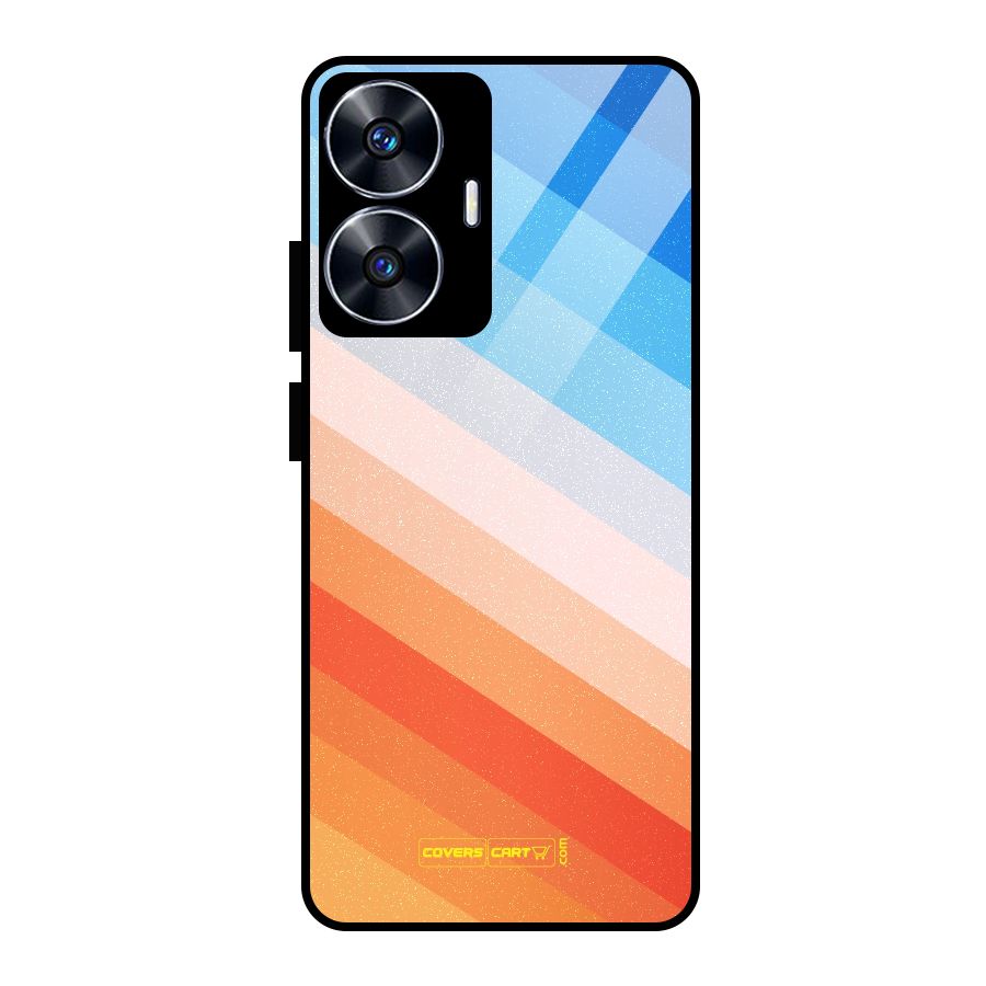 Jazzy Pattern Glass Back Case for Realme Narzo N55