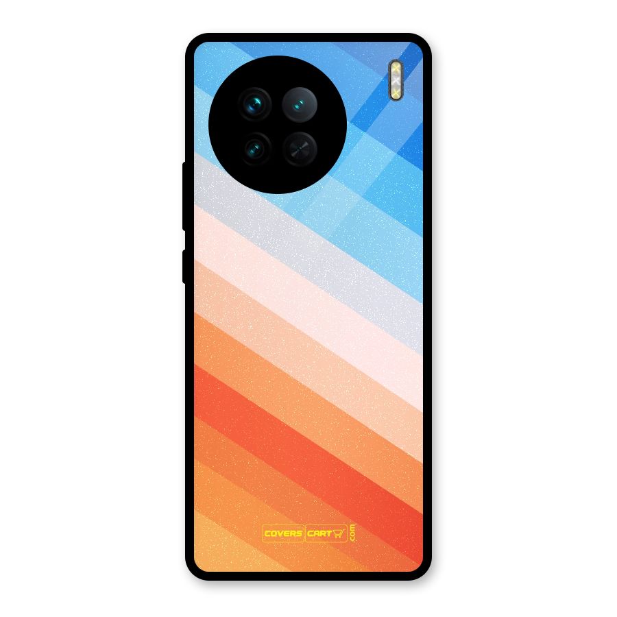 Jazzy Pattern Glass Back Case for Vivo X90