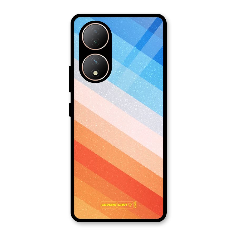 Jazzy Pattern Glass Back Case for Vivo Y100A