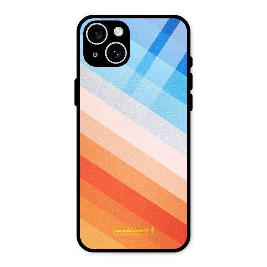 Jazzy Pattern Glass Back Case for iPhone 15 Plus