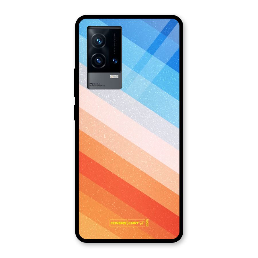 Jazzy Pattern Glass Back Case for iQOO 9 5G