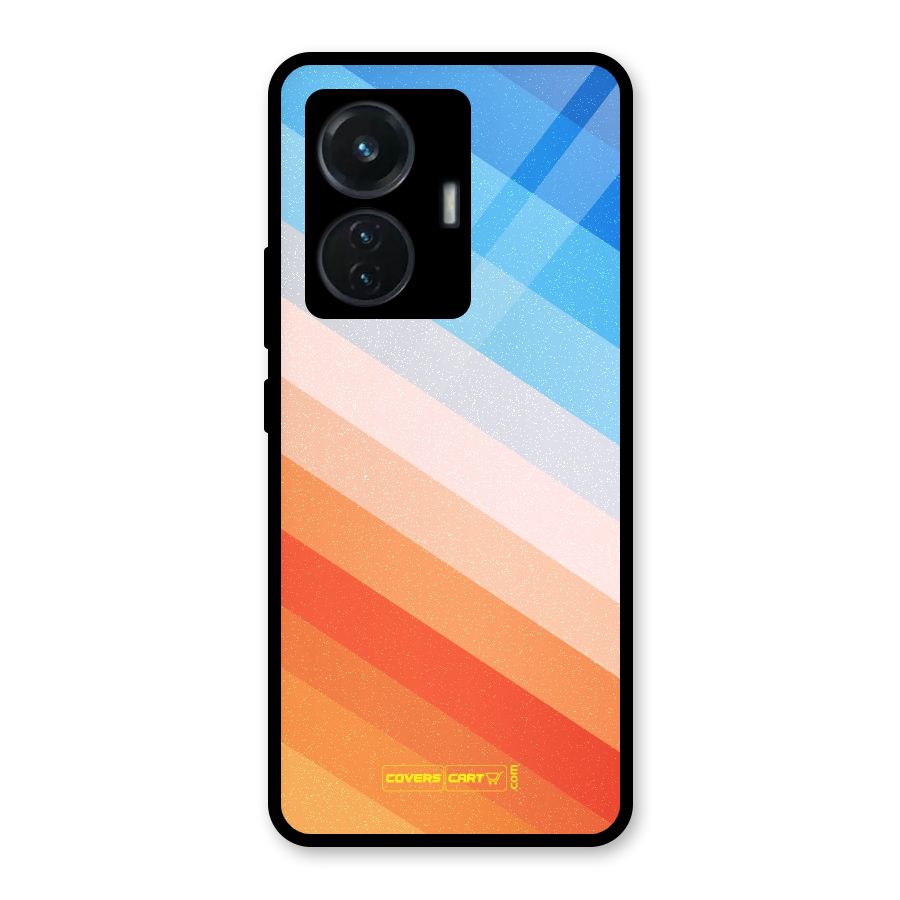 Jazzy Pattern Glass Back Case for iQOO Z6 44W
