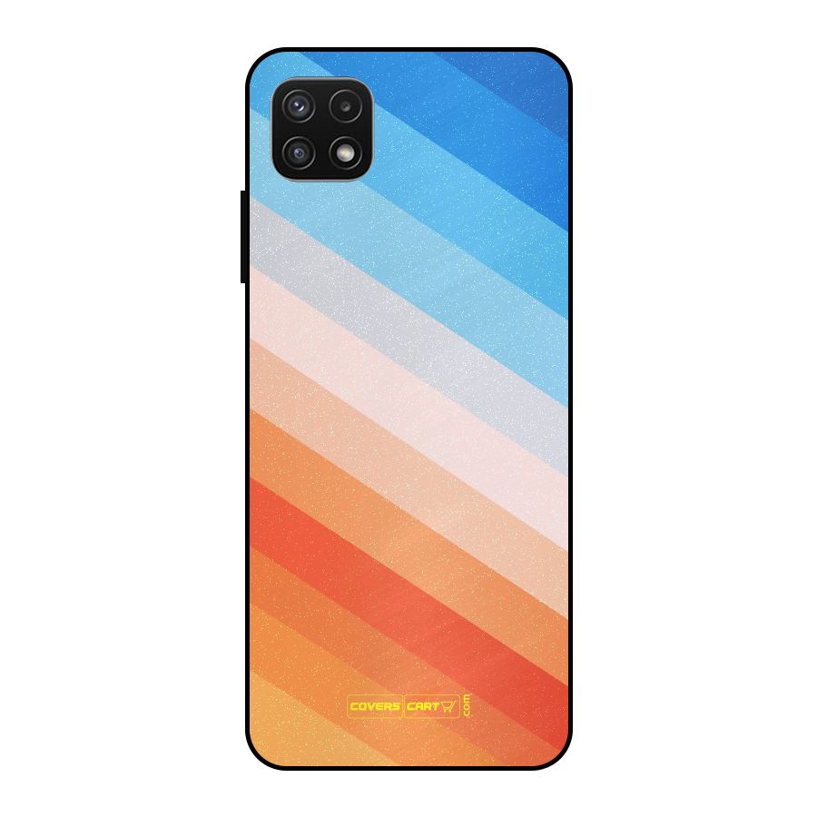 Jazzy Pattern Metal Back Case for Galaxy A22 5G