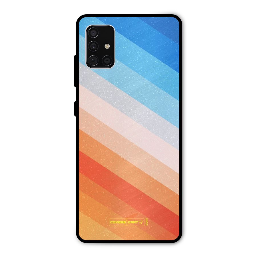 Jazzy Pattern Metal Back Case for Galaxy A51