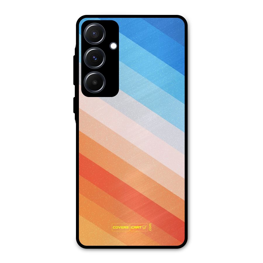Jazzy Pattern Metal Back Case for Galaxy A55