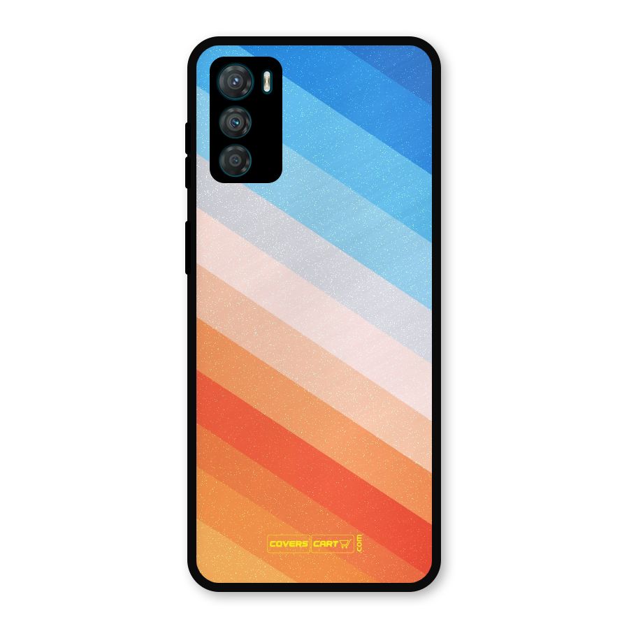 Jazzy Pattern Metal Back Case for Moto G42