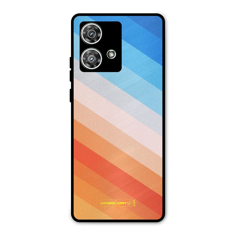 Jazzy Pattern Metal Back Case for Motorola Edge 40 Neo