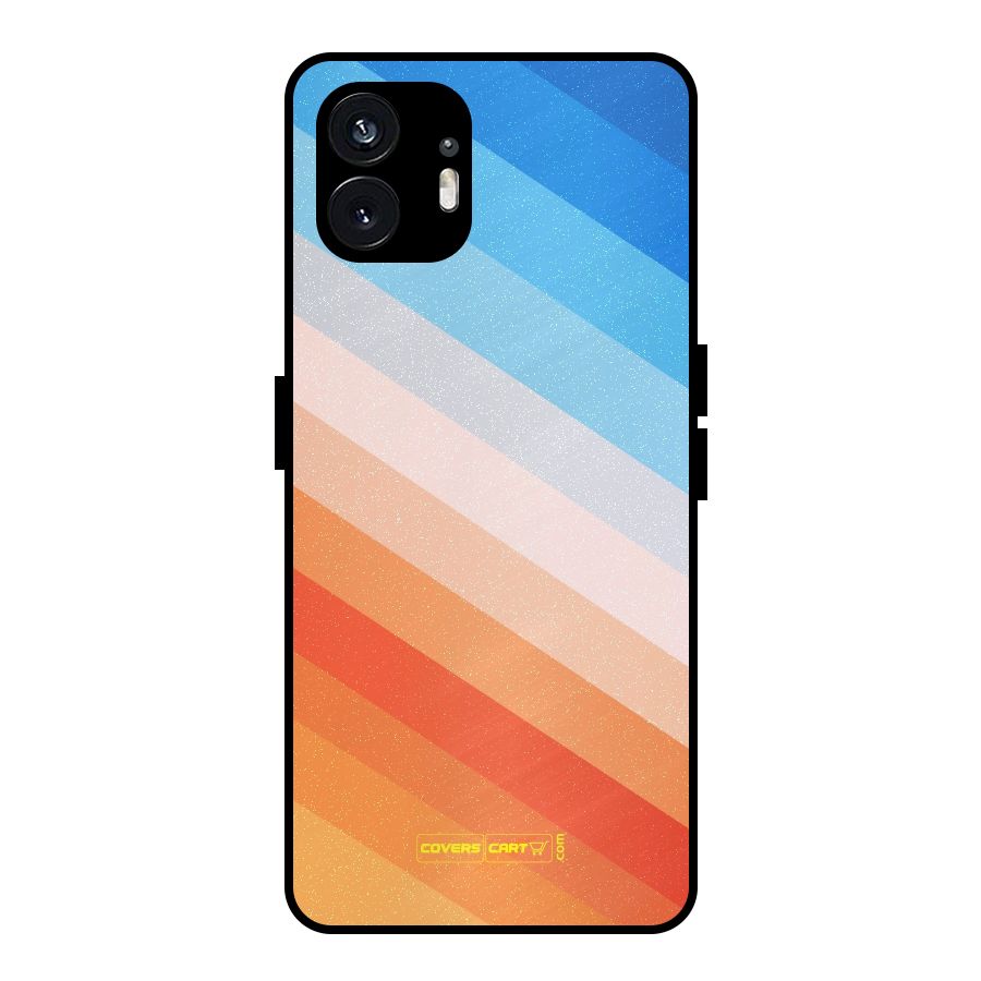 Jazzy Pattern Metal Back Case for Nothing Phone 2