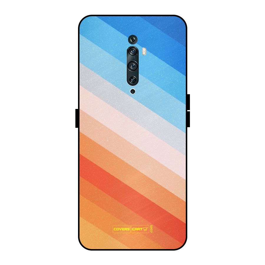 Jazzy Pattern Metal Back Case for Oppo Reno2 Z