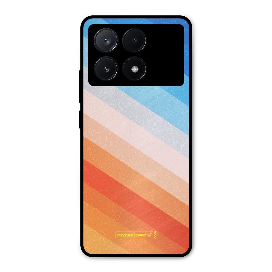 Jazzy Pattern Metal Back Case for Poco X6 Pro