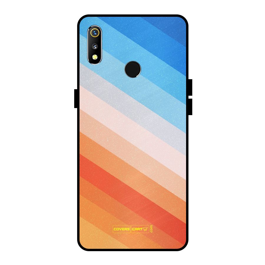 Jazzy Pattern Metal Back Case for Realme 3