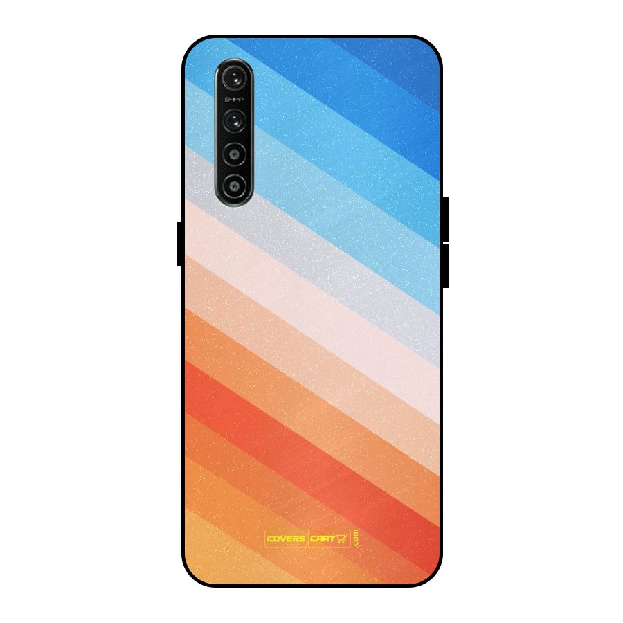 Jazzy Pattern Metal Back Case for Realme XT
