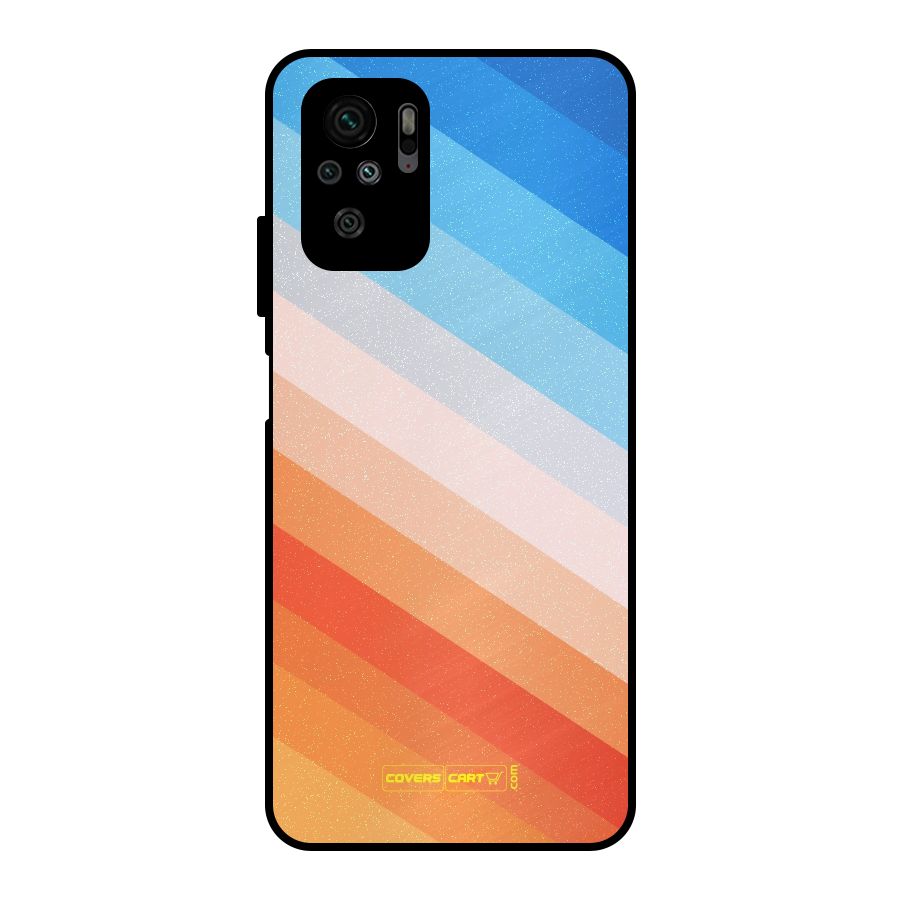 Jazzy Pattern Metal Back Case for Redmi Note 10S