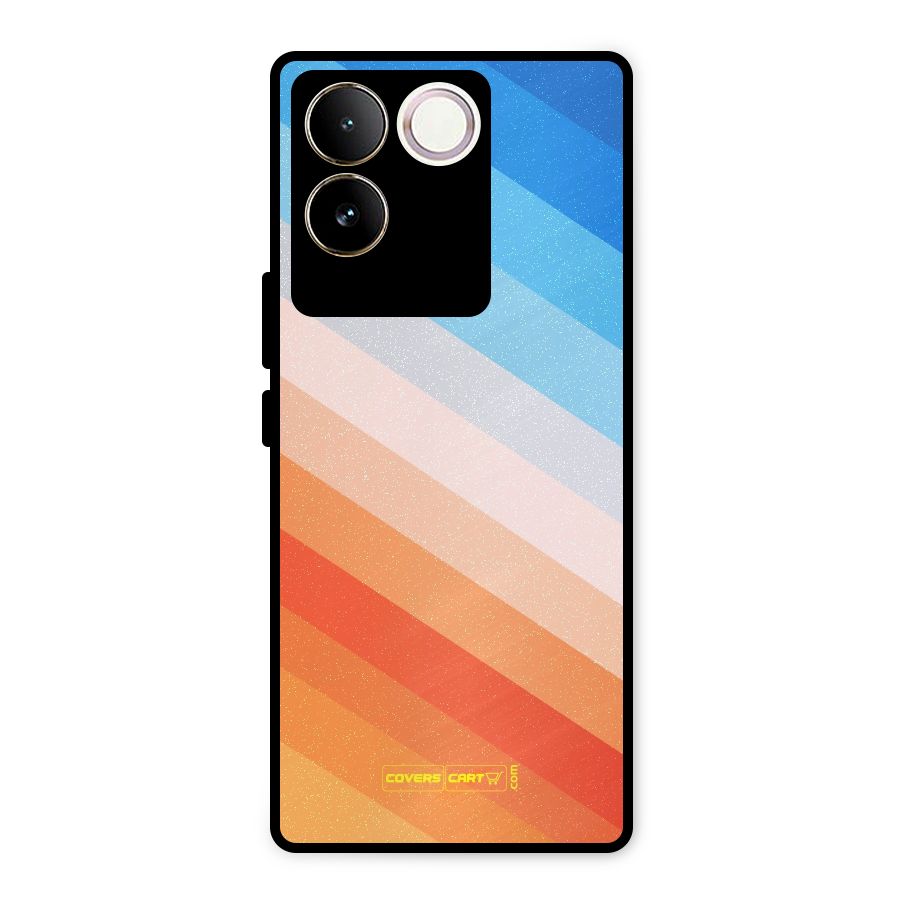 Jazzy Pattern Metal Back Case for Vivo T2 Pro