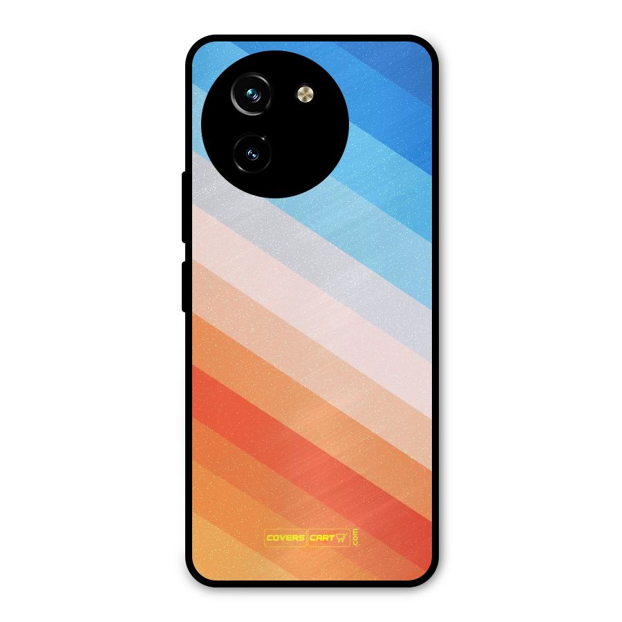 Jazzy Pattern Metal Back Case for Vivo T3x