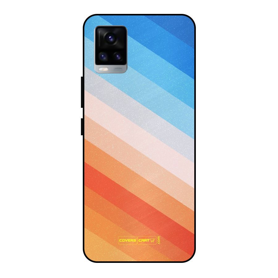 Jazzy Pattern Metal Back Case for Vivo V20