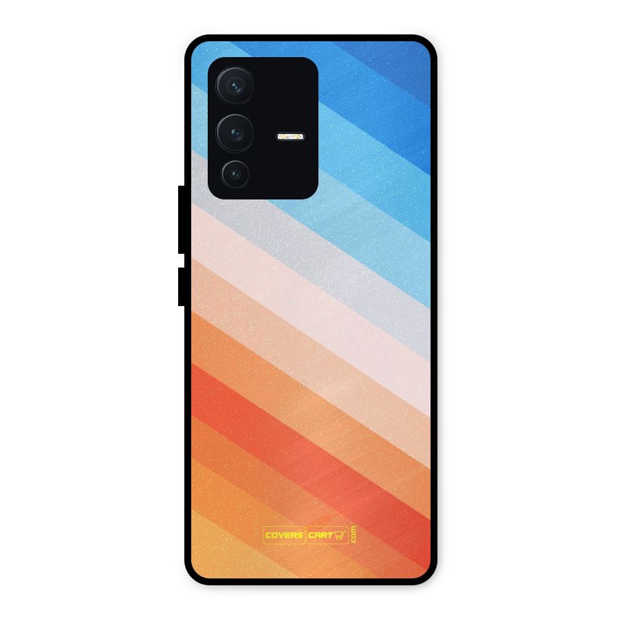 Jazzy Pattern Metal Back Case for Vivo V23 5G
