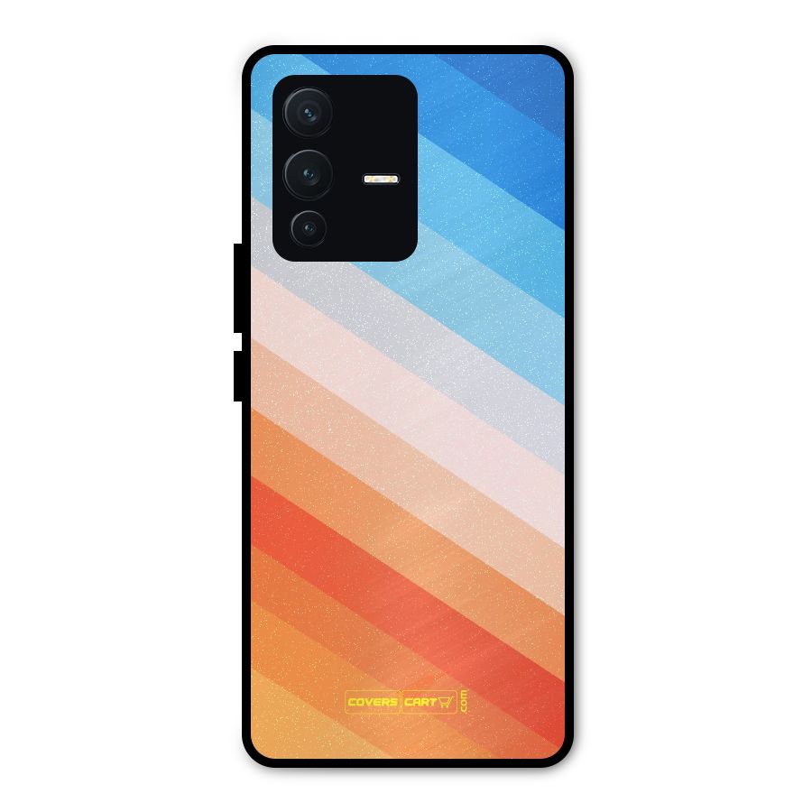 Jazzy Pattern Metal Back Case for Vivo V23 Pro