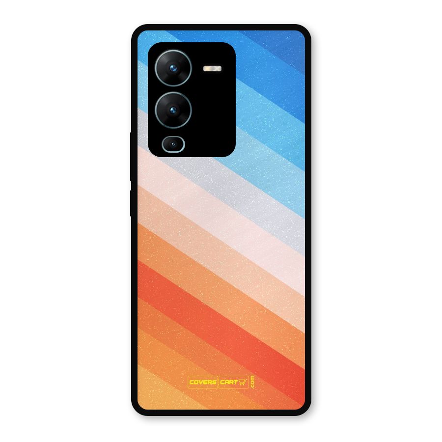 Jazzy Pattern Metal Back Case for Vivo V25 Pro