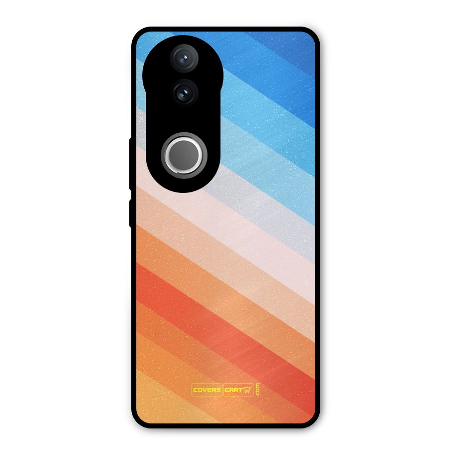 Jazzy Pattern Metal Back Case for Vivo V50e