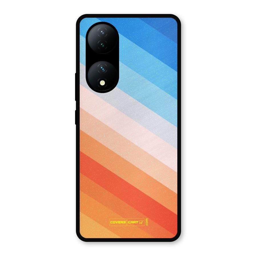Jazzy Pattern Metal Back Case for Vivo Y100
