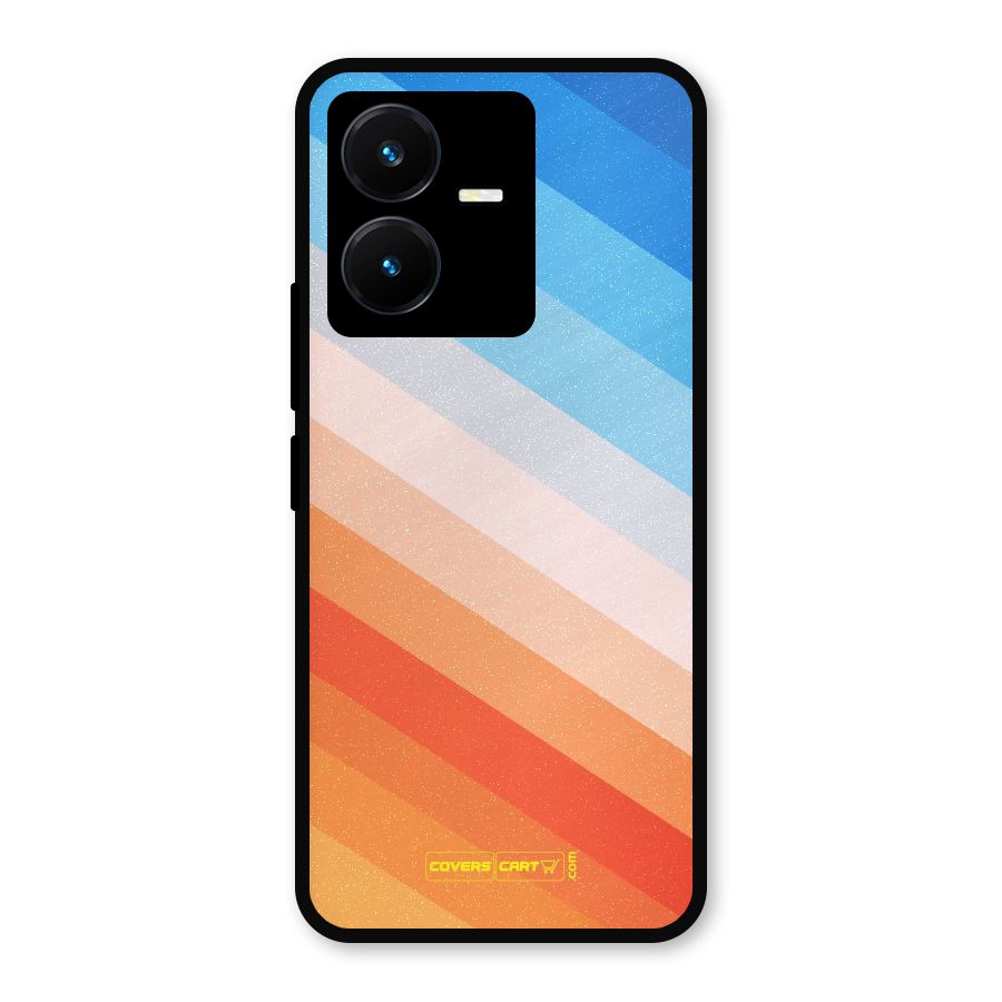 Jazzy Pattern Metal Back Case for Vivo Y22