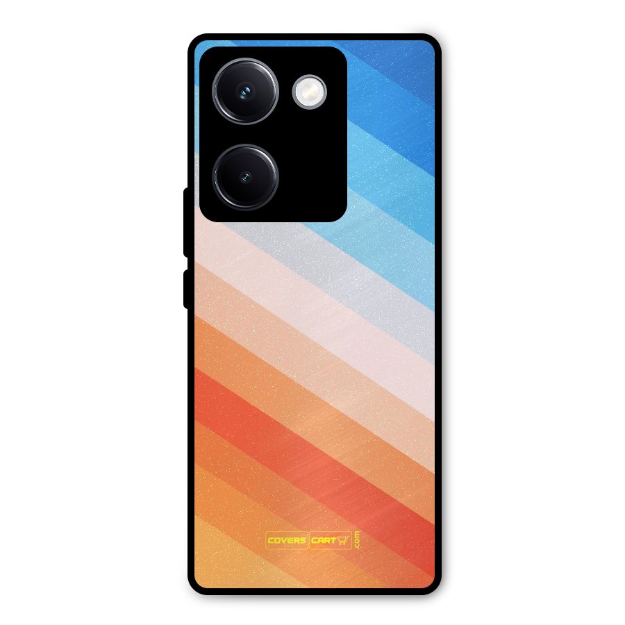 Jazzy Pattern Metal Back Case for Vivo Y300 Plus