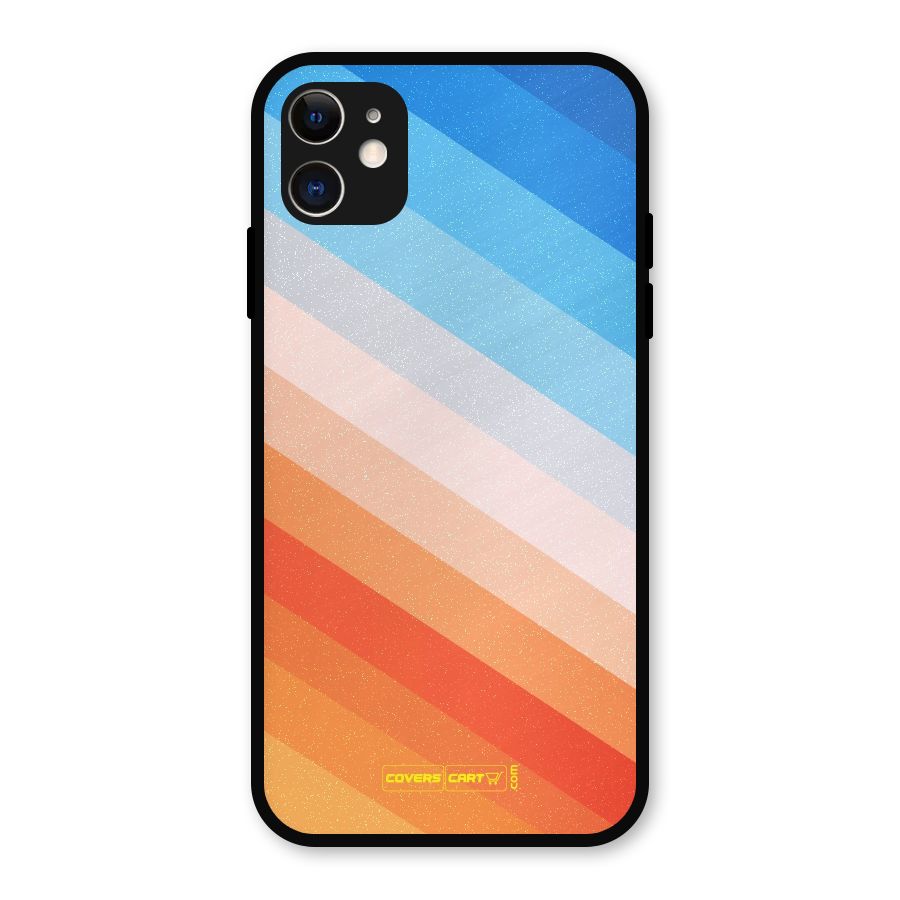 Jazzy Pattern Metal Back Case for iPhone 11