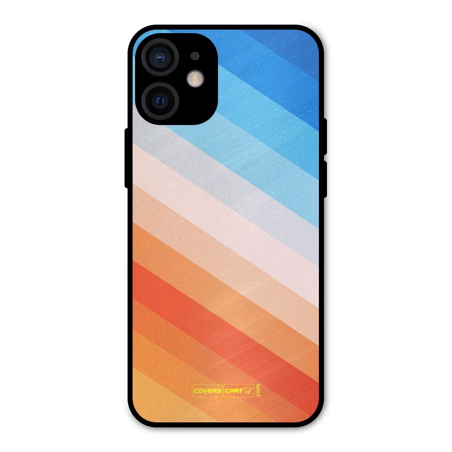 Jazzy Pattern Metal Back Case for iPhone 12 Mini