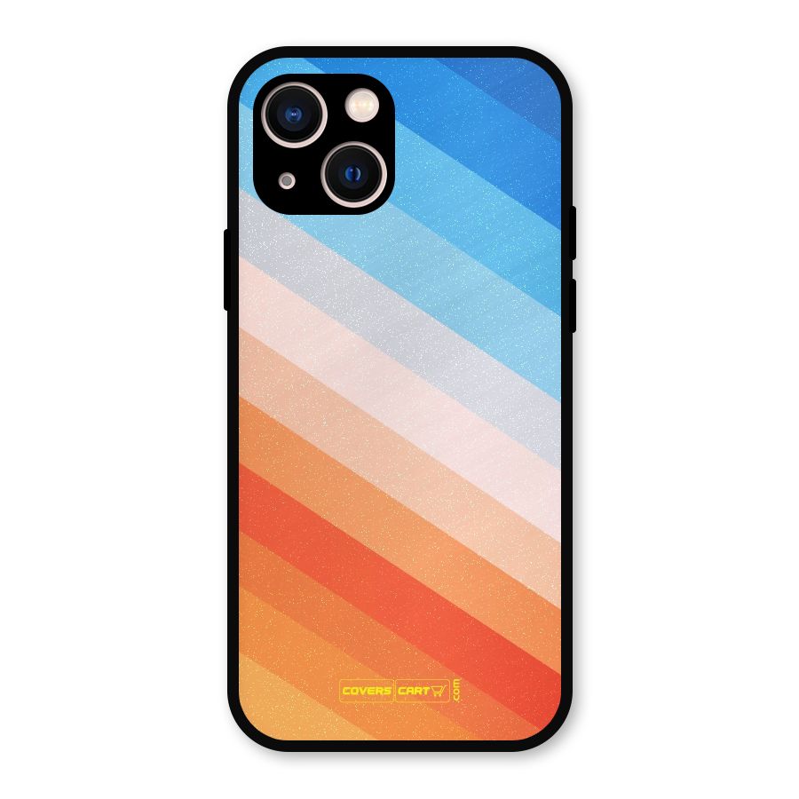 Jazzy Pattern Metal Back Case for iPhone 13