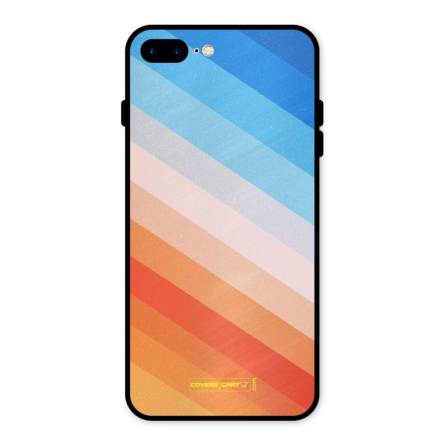 Jazzy Pattern Metal Back Case for iPhone 8 Plus