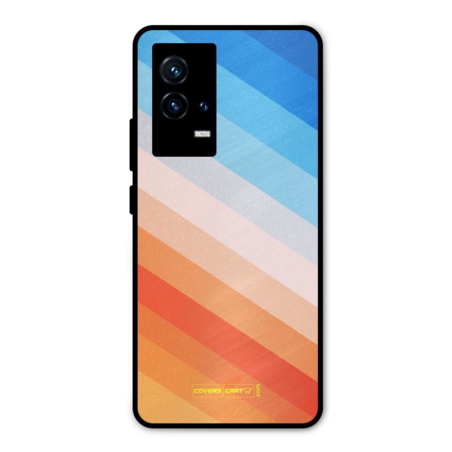 Jazzy Pattern Metal Back Case for iQOO 9 5G