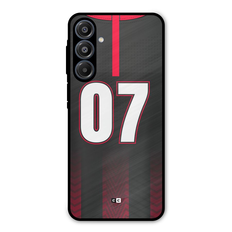 Jersy No 7 Metal Back Case for Galaxy A16 5G