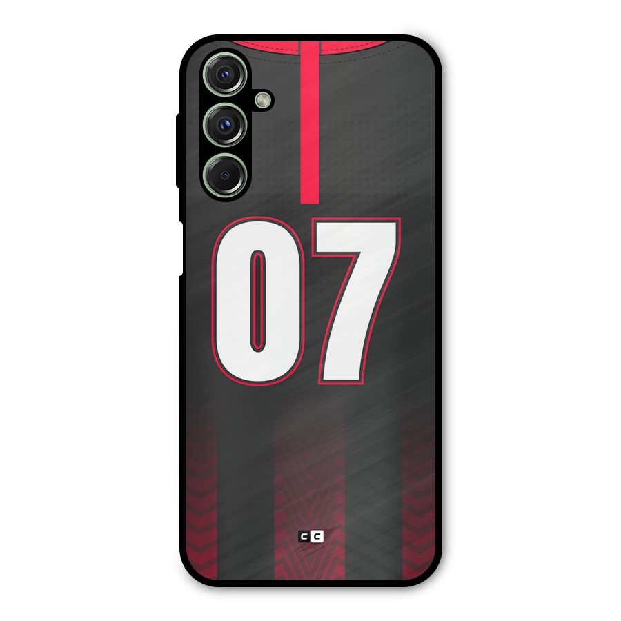 Jersy No 7 Metal Back Case for Galaxy F34