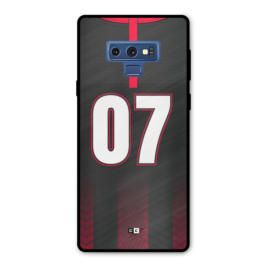 Jersy No 7 Metal Back Case for Galaxy Note 9