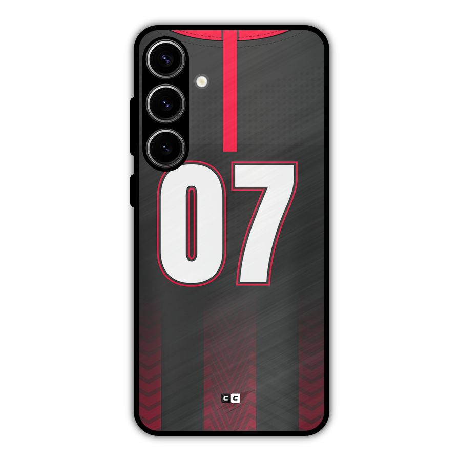 Jersy No 7 Metal Back Case for Galaxy S24 Plus