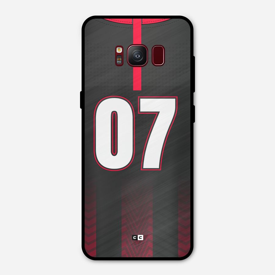 Jersy No 7 Metal Back Case for Galaxy S8