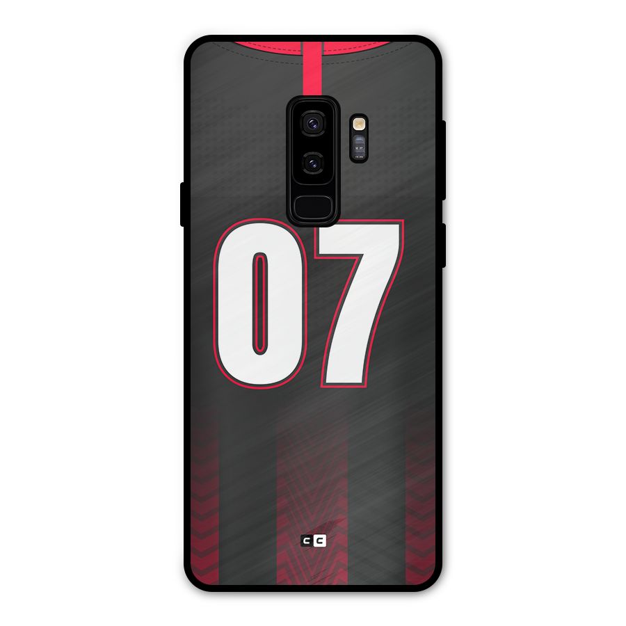 Jersy No 7 Metal Back Case for Galaxy S9 Plus