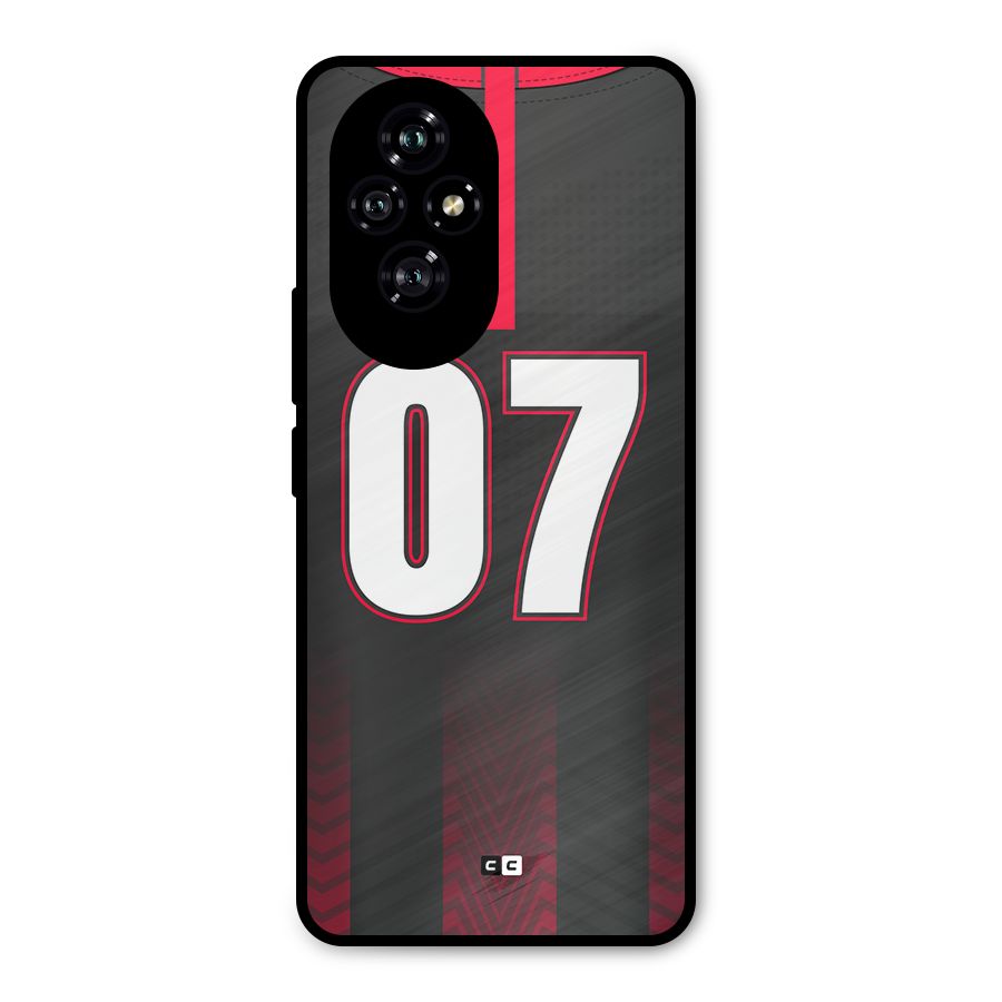 Jersy No 7 Metal Back Case for Honor 200