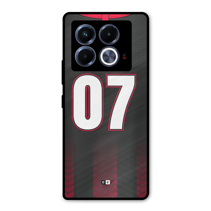 Jersy No 7 Metal Back Case for Infinix Note 40 5G